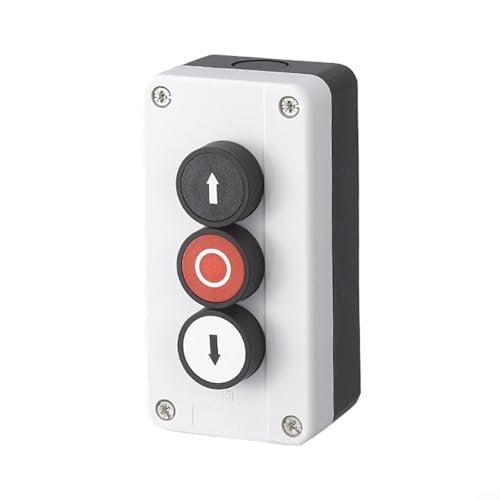 Oceanlend Interrupteur à bouton-poussoir, boîte de commande à bouton, boîte à boutons étanche, interrupteur à bouton-poussoir momentané pour l'intérieur et l'extérieur (3)