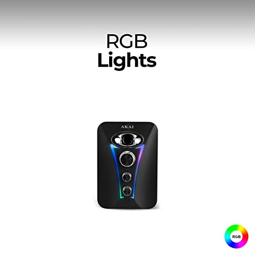 AKAI-Zest-MS2222-22W-21-Channel-Wired-Gaming-Speaker-with-Subwoofer-for-Laptop-PC-Desktop-Computer-USB-Powered35mm-Aux-Input-with-RGB-Lights-Stereo-Bass-with-Volume-Controller-Black