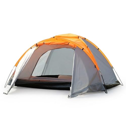 Carpa para Camping Naranja 3-4 Personas Fácil Montaje miniatura 1
