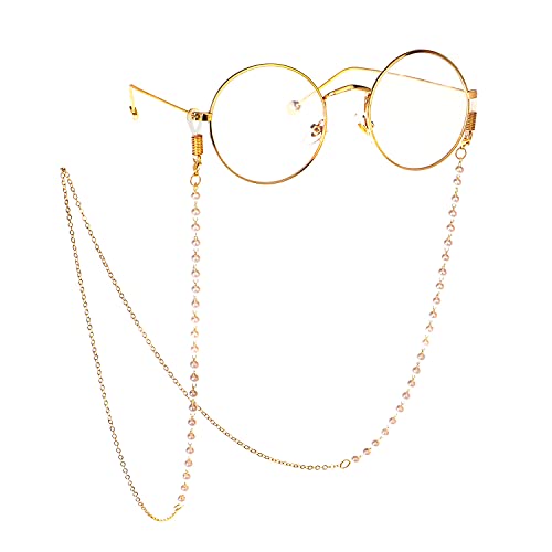 SNUNGPHIR Cadenas y Cordones de Gafas para Mujer,Collar para Mascarilla,Correa Antideslizante para Gafas,Cadenas para Gafas de sol de Metal Cadenas Hombre Mujer Niños Cover