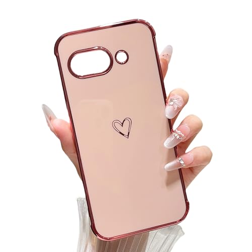 Protection Google Pixel 9a rose à cœurs pour sécuriser votre mobile au quotidien
