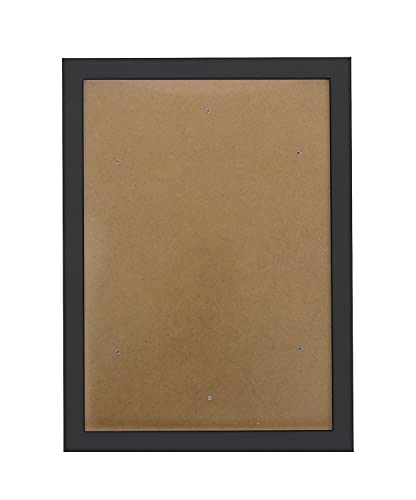 Pracht Creatives Hobby 6036-30291 Marco Negro, Aprox. 27.6 x 37.5 cm, Marco Liso con metacrilato y Gancho para Colgar en la Pared
