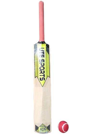 UTE Wooden Lite Tennis Cricket bat with Ball for Kids Size 6 Sticker (Multicolour) for 9-13 Years (B0C2ZS7C5D) Amazon Price History, Amazon Price Tracker