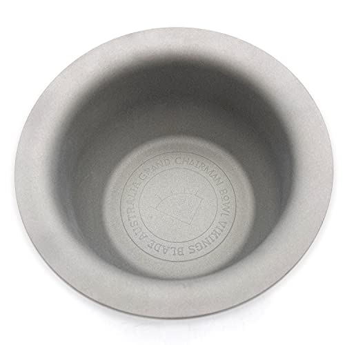 Image of Vikings Blade Luxury Shaving Soap Bowl, Sandblasted Steel for Fast, Thick Lather, Unbreakable, Tactile Texture, Great for Most Pucks & Soaps (GRAND Chairman, 3.55 inch Diameter)
