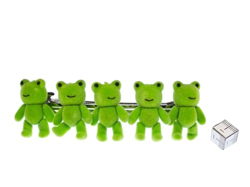 Barrette grenouille verte Miniblings pince à cheveux originale et colorée - 2