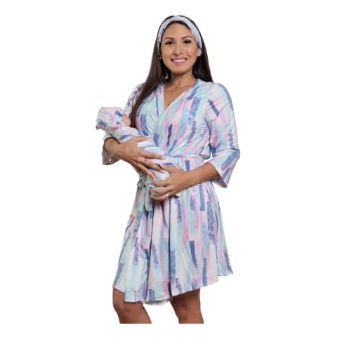 MOMMY O CLOCK Maternity Robe & Swaddle Set Cover