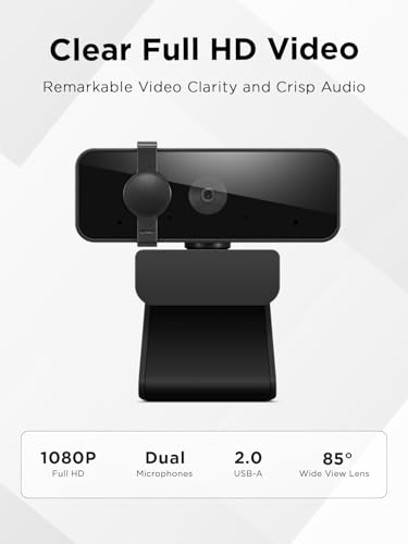 Image of Lenovo Essential Webcam - 30 fps - Black - USB 2.0 Type A