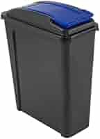 M1SS (Set Of 3) 25L Litre Plastic Indoor Outdoor Recycle Slimline