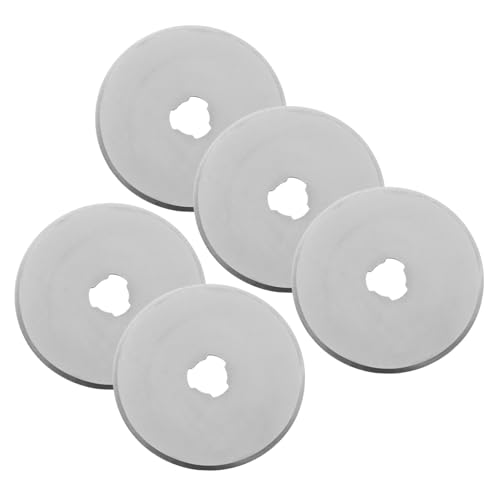 Beatifufu Rotary Blades Replacement 5pcs Quilting Craft Blades Sharp Rotary Cutting Tool for Fabric Leather Cardboard Wallpaper