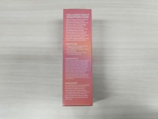 Collagen Night Wrapping Mask, Bio Collagen Real Deep Mask, Maschera al Collagene, Collagen Film Viso, Korean Collagen Overnight Wrapping Peel Off Mask, Hydrolyzed Collagen Mask per Glowing Skin, 75ML