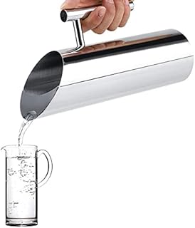 Stainless Steel Water Jug with Ice Guard Cold Drinking Pitcher Home Hotel Serving Tool Tea Kettles(1.5L)