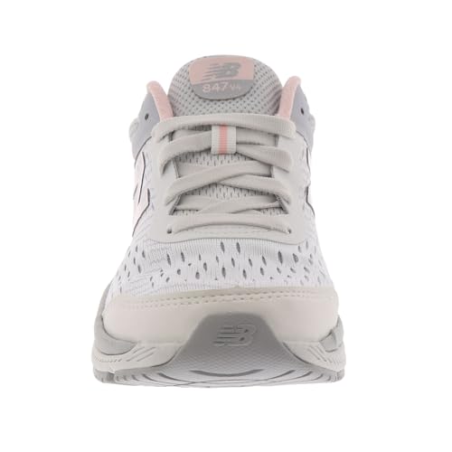 Image of New Balance Women's 847 V4 Walking Shoe, Arctic Fox /Silver Mink /Peach Soda, 6.5 N US