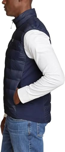 Eddie Bauer Men’s Vest Power Down Insulation Storm Repel Classic Fit (Blue, Medium)2