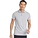 All in Motion Men's Striped Polo Shirt - (as1, Alpha, s, Regular, Regular, Black)