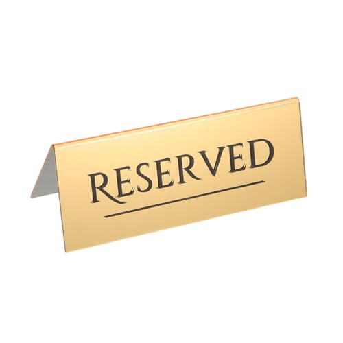 Abaodam Reserved Table Signs Elegant Reserved Seating Cards for Weddings Parties and Restaurants Unique Design for Efficient Seat Management and Guest Convenience