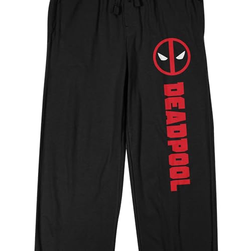 Deadpool Classic Logo Men's Black Sleep Pants2