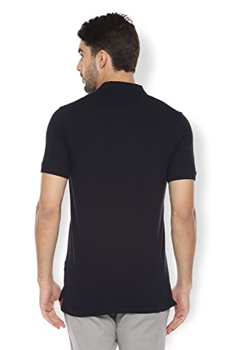 Image of Van Heusen Men's Solid Regular Fit Polo (VSKPWRGFC13267 Navy L)