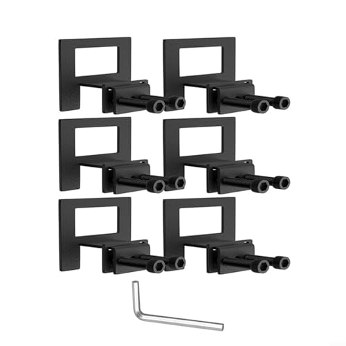 ChicBosomn 6 soportes antideslizantes para colchón, tapón de colchón antideslizante, barra de retención de colchón para marcos de cama de metal ajustables, retenedor de marco de cama