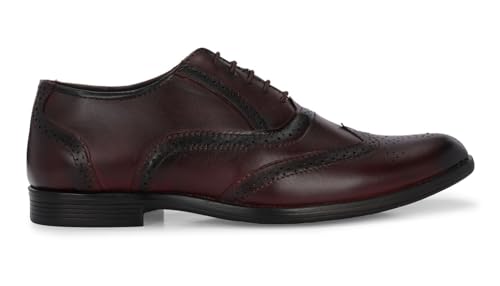Image of MACTREE Men's Genuine Leather Brogue Lace Up Formal Shoes