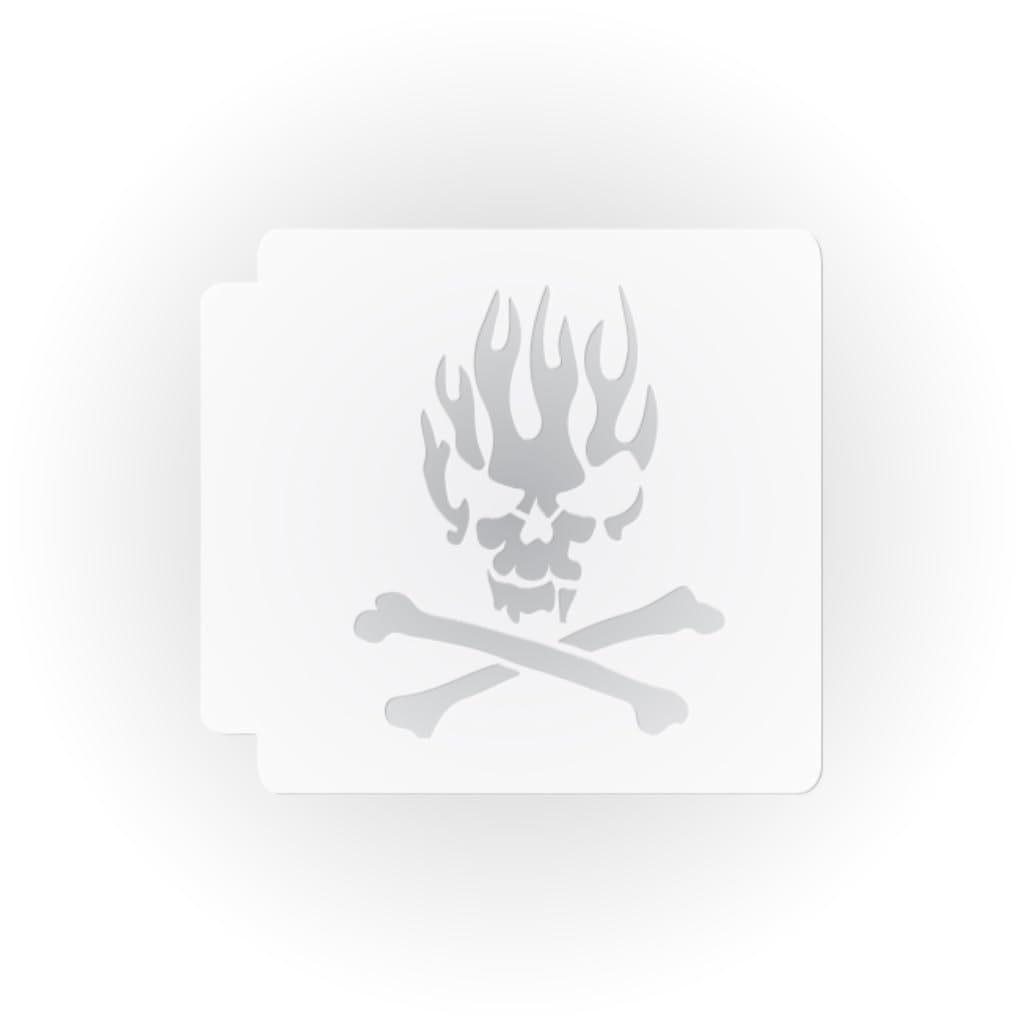 Skull Flame 783-D660 Stencil (15 inch)