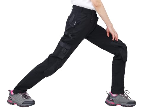 WORK IDEA Damen Slim-Fit Stretch Arbeitshose: Kritische Stoffbereiche aus Cordura – strapazierfähige Eleganz für höchste Ansprüche.