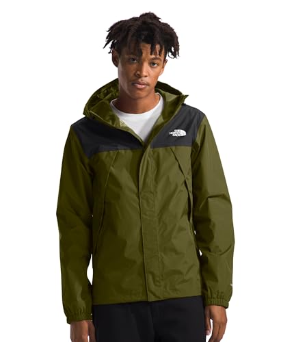 The North Face Men's Antora Jacket, L, Forest Olive/TNF Black-NPF
