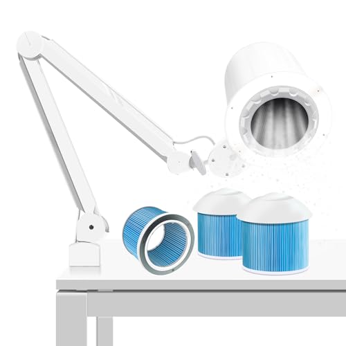 Extractor de polvo para uñas profesional con lámpara LED