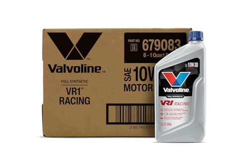 Valvoline VR1 Racing Synthetic SAE 10W-30 Motor Oil 1 QT Case of 6