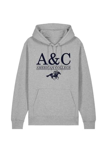 Sweat gris American College homme M idéal pour vos sorties urbaines