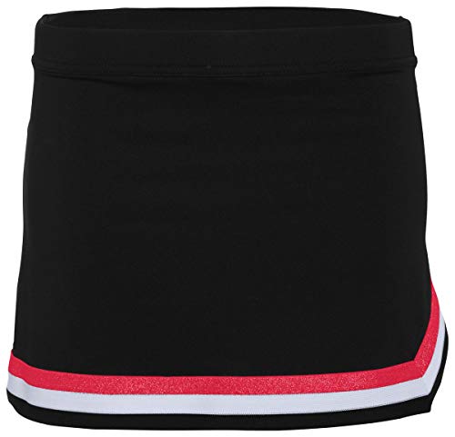 Augusta Sportswear Girls Pike Skirt S Black/Red/White3