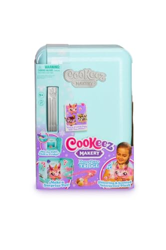 INCREDITOYZ Cookeez Makery Freezy Cakez Fridge Playset Includes Shivering & Mystery Scented Interactive Plush Toy Bundled Gift Set