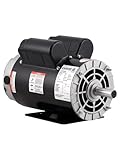 5HP SPL Air Compressor Electric Motor, 230V 20Amps, 3450 RPM 56 Frame, 5/8' Keyed Shaft, Copper Clad Aluminum, ODP CW/CCW Commercial Duty for Air Compressors