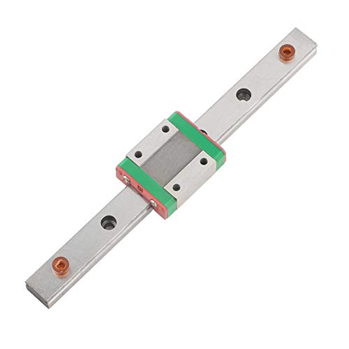 Hilitand LML9B 9mm Linear Rail Mini Bearing Steel Rail Slide Rail+ Slide Block Variety Length (150mm)
