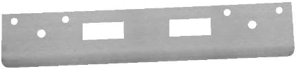 Don-Jo Series-12 13 Gauge Steel Center Double Hole Version Armor Strike, Silver Coated, 1-3/4" Width x 12" Height (Pack of 10)