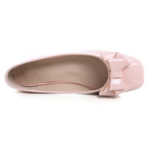 Image of Dear Time Women's Casual Foldable Ballet Flats Square Toe Ballerina Flats Shoes Comfortable