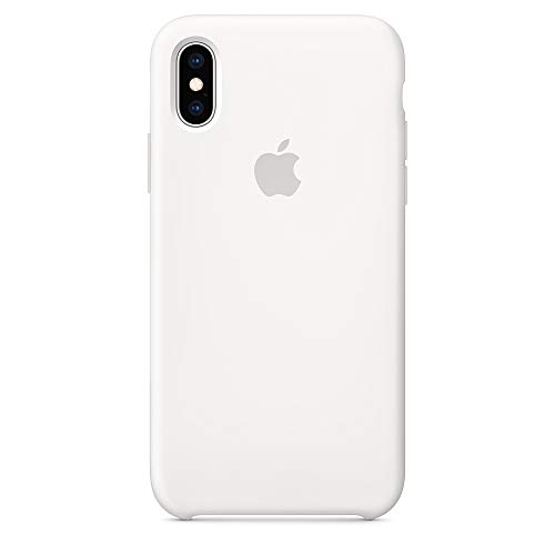 Dawsofl Soft Silicone Case Cover for Apple iPhone Xs Max 2018 (6.5inch) Boxed- Retail Packaging (White)