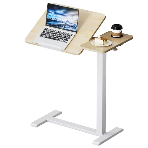 BZIUM Overbed Bedside Table Maple