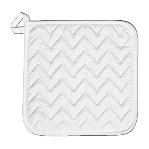 COLORCOMMALL Personalized Custom Pot Holder Bulk – 8X8 Inch Kitchen Oven Hot Pads Potholder Coaster Heat Resistant Cooking Baking with Hanging Loop Customized Photo Design Text Picture Gift (200pcs) Cover