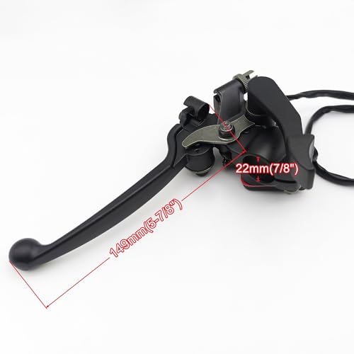 Image of 7 /8 inch 22mm Thumb Throttle Cable with Dual Brake Lever Assembly for 50cc 90cc 150cc 250cc ATV Quad Roketa Taotao Sunl Kazuma Go Kart