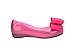 mini melissa Ultragirl Classic Bow Ballet Flats for Kids, Glitter Pink, 4
