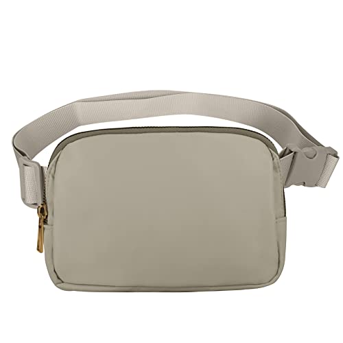 Image of VOROLO Fanny Pack For Women And Men Crossbody Bag Belt Bag Wood Grey