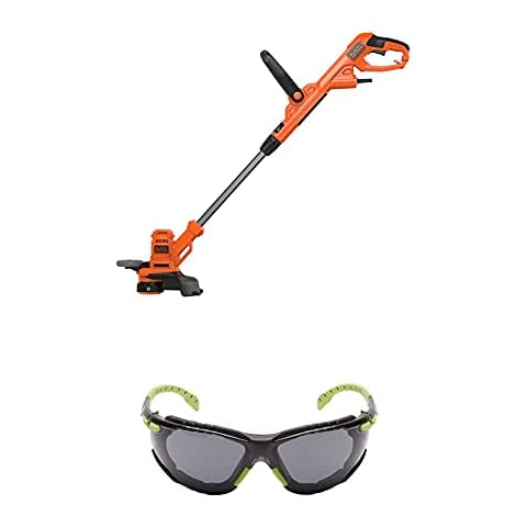 Black+Decker 550W Elektro-Rasentrimmer BESTA530, 30 cm Schnittbreite, AFS Fadenverlängerung, inkl. 3M™ Solus™ 1000 Schutzbrille Cover
