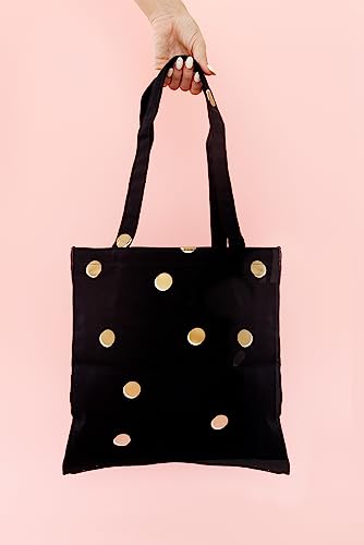 Image of kate spade new york Canvas Tote Bag for Women, Cute Tote Bag for Teacher, Canvas Beach Bag, Book Tote with Pocket