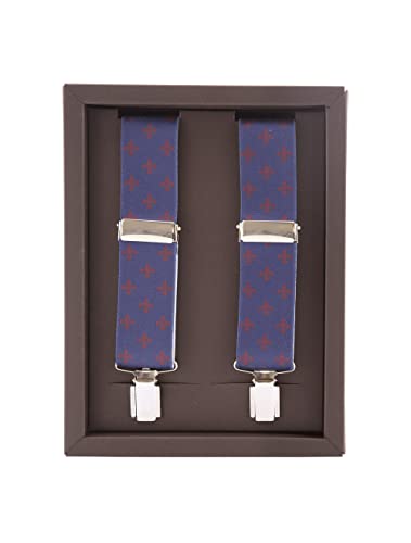 Cencibel Smart Casual Bretelles fleurs de lys imprimées - Bleu - taille unique – vue 2