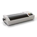 Geonix A3 Professional Laminator | Hot & Cold Lamination | Jam Release | 4-Roller | 3-Min Fast Warm-Up | 330mm Width | Quiet & Portable Design | Ideal for Certificates, IDs & Documents (White)