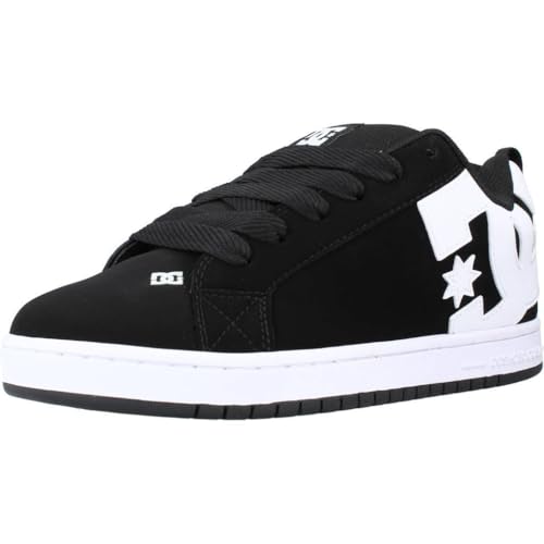 DC Shoes Corte Graffik, Scarpe da skateboard, Uomo, Nero Black 001, 45 EU