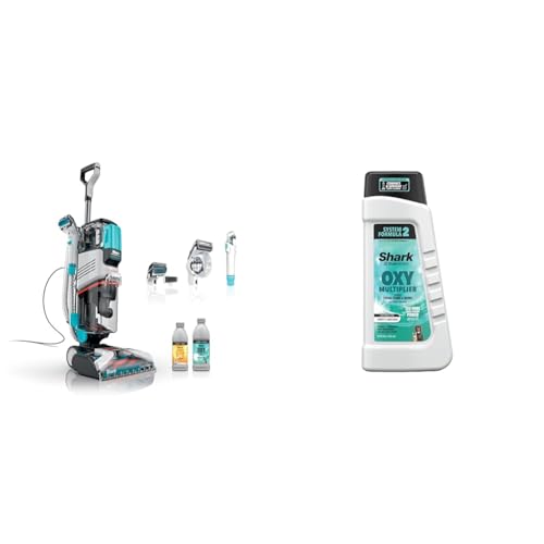 Image of Shark EX201 CarpetXpert Upright Carpet, Area Rug & Upholstery Cleaner + Shark StainStriker 32oz OXY Multiplier Formula