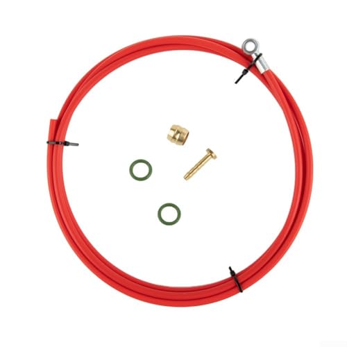 Bike Brake Hose Kit Bike Hydraulic Brake Hose Kit For BH90 XTR XT SLX(Red)