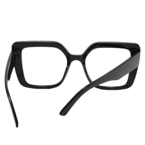 Image of Shiratori Blue Light Blocking Glasses with Rectangle Frame and Chic Preppy Look for Women , Computer Glasses