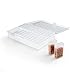 JDONOW plastic PS Jewelry Beads Sewing Pills Storage Box Included 24 Separable Small Container